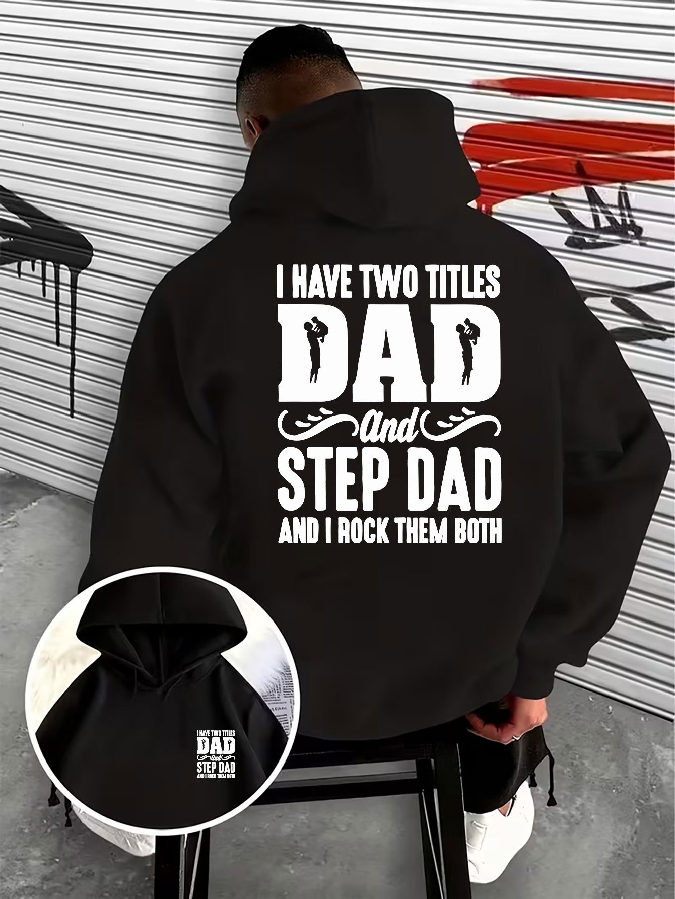 Street Fashion Logo Design - เสื้อฮู้ดสำหรับผู้ชาย ลายพ่อ หรือ พ่อเลี้ยง พร้อมลายโลโก้ -