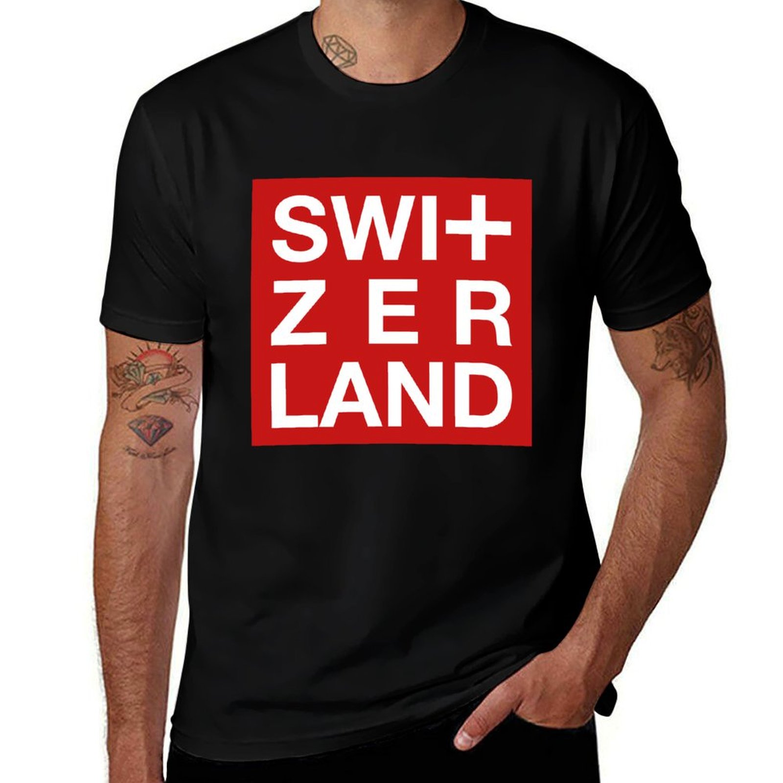 Street Fashion Zurich - สวิตเซอร์แลนด์ อาร์ต สวิส เจนีวา ซูริกเสื้อยืดสตรีทแฟชั่นเสื้อยืดลำลอง