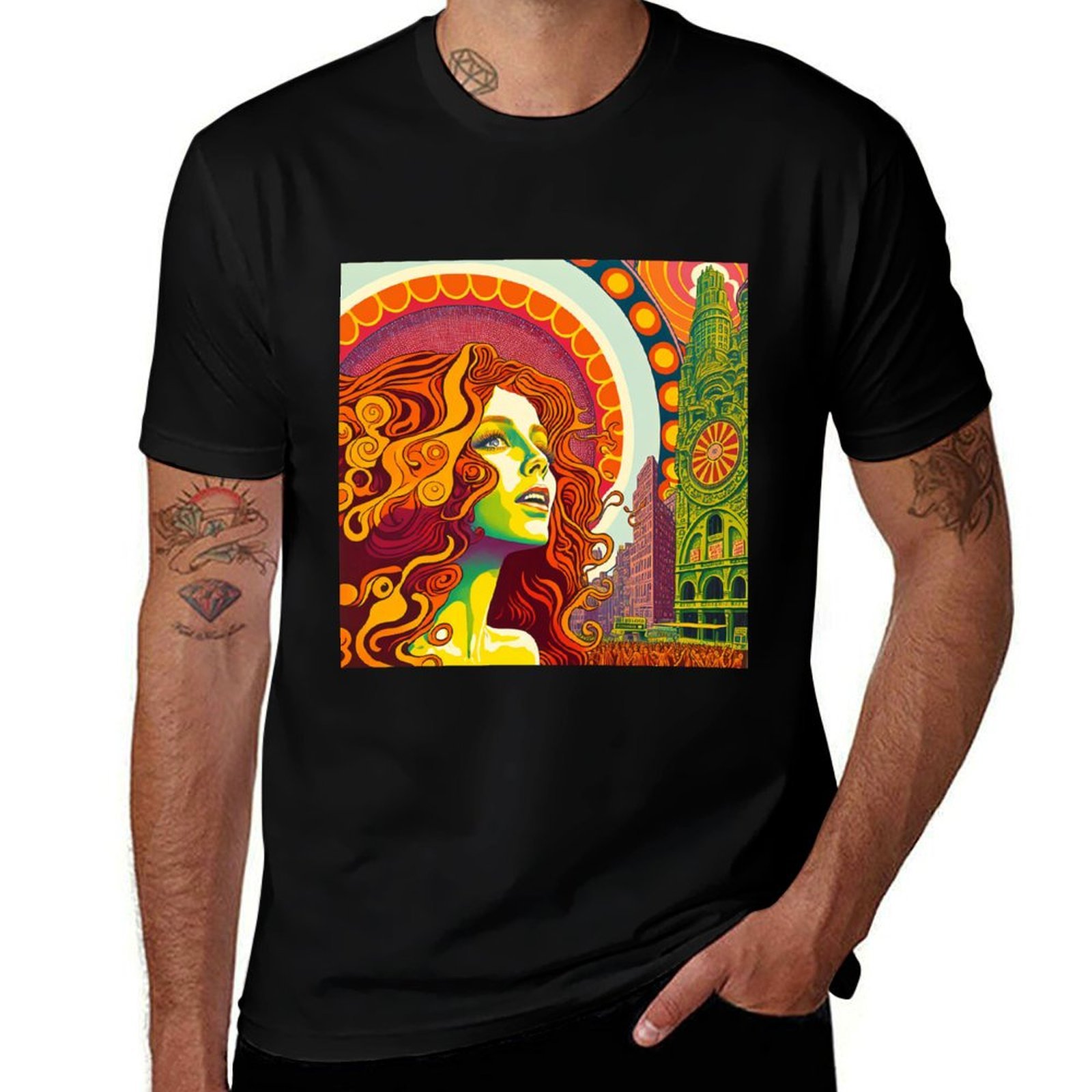 Street Fashion Nyc - เสื้อยืดสไตล์เรโทรนิวยอร์คยุค 1970, เสื้อยืดแฟชั่นสตรีทลำลอง