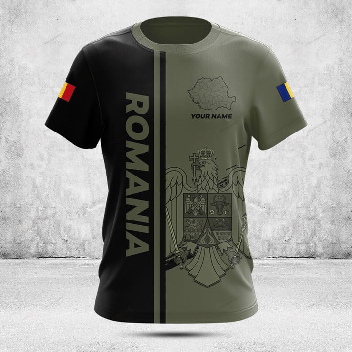Street Fashion Magazine - เสื้อยืดกราฟิกสีเขียวขี้ม้าลายธงชาติโรมาเนีย สไตล์ลำลองสำหรับฤดูร้อน แฟชั่นผู้ชาย เสื้อเจอร์ซีย์แขนสั้น แห้งเร็ว สตรีทแวร์