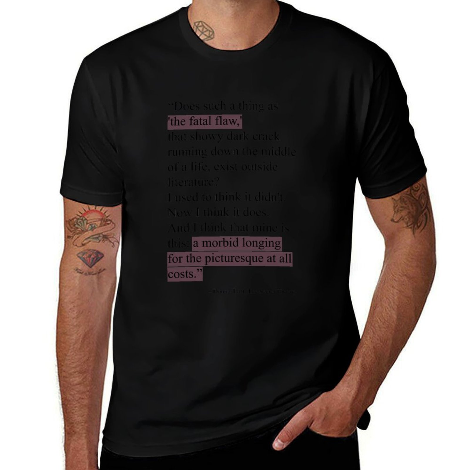 Street Fashion History - ประวัติศาสตร์ลับๆ ของดอนน่า ทาร์ตต์ เสื้อยืดพิมพ์ลายแฟชั่นแนวสตรีท เสื้อยืดลำลอง