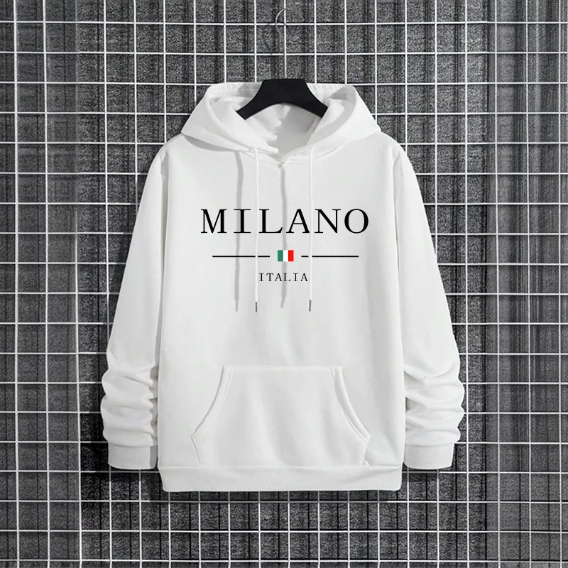 Street Fashion In Milan - เสื้อฮู้ดผู้ชายแฟชั่นอิตาลี มิลาน 2025 สไตล์สตรีทเท่ๆ ฮิปฮอป เสื้อสวมหัวลำลอง