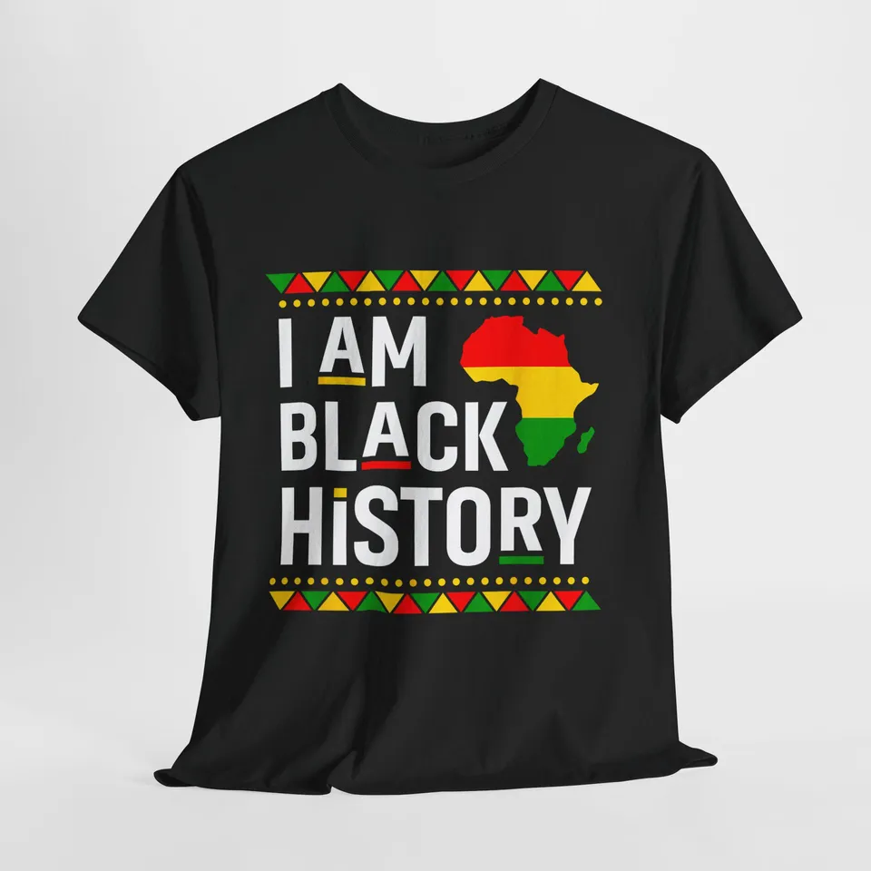 Street Fashion History - - ฉันคือคนผิวดำ - เดือนแห่งประวัติศาสตร์คนผิวดำ - เสื้อยืดพิมพ์ลาย