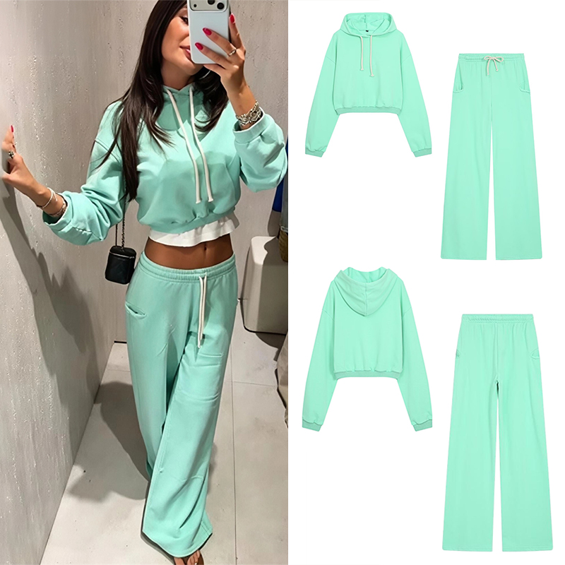ชุดเสื้อสเวตเตอร์ครอปเรืองแสงส - Street Fashion China บทวิจารณ์และราคา