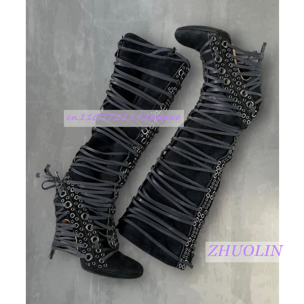 รองเท้าบูททรงตรงแบบมีห่วงโลหะป - Street Fashion Show บทวิจารณ์และราคา