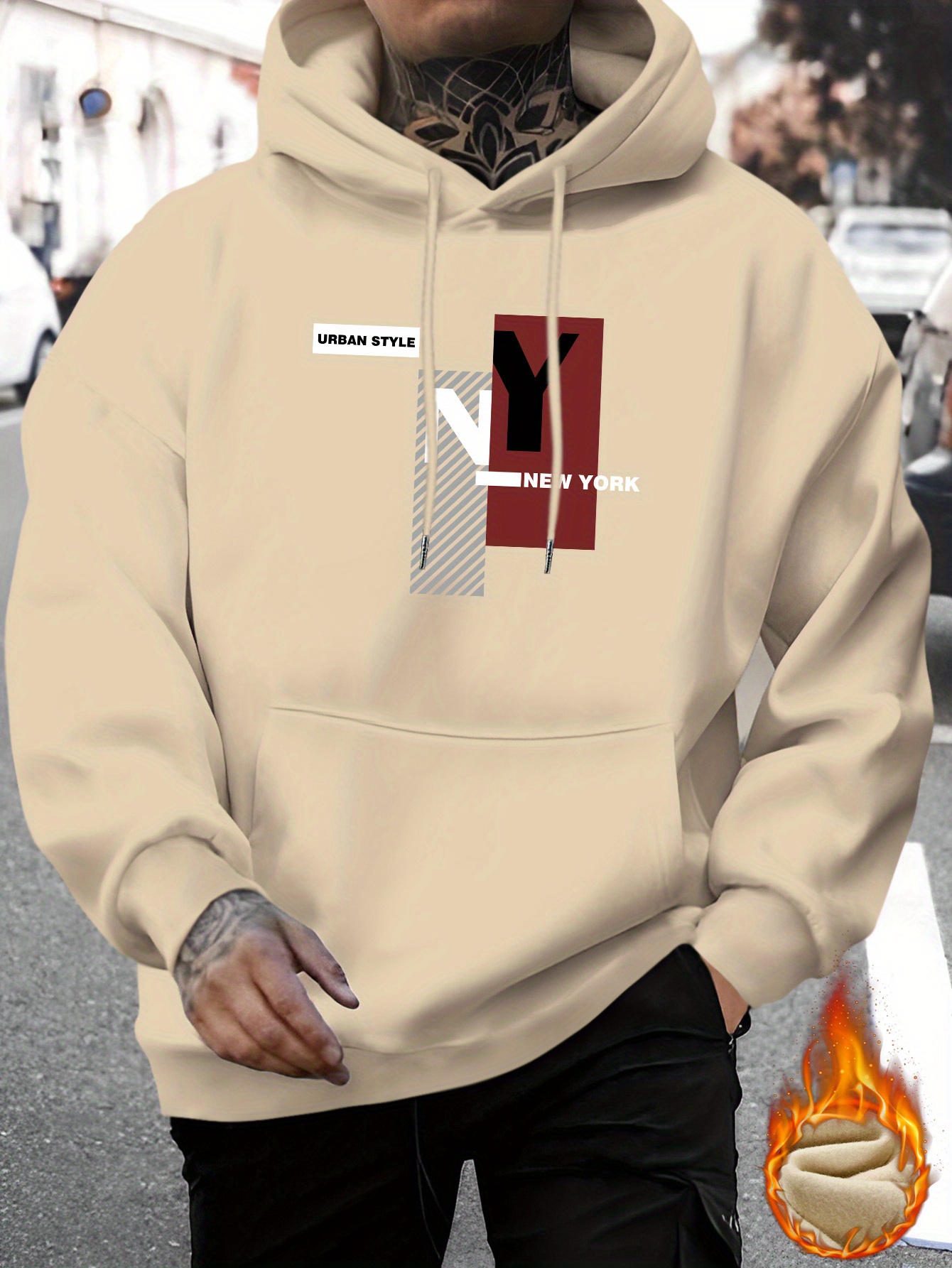 เสื้อสเวตเชิ้ตลำลองลายพิมพ์ NY - Street Fashion Nyc บทวิจารณ์และราคา