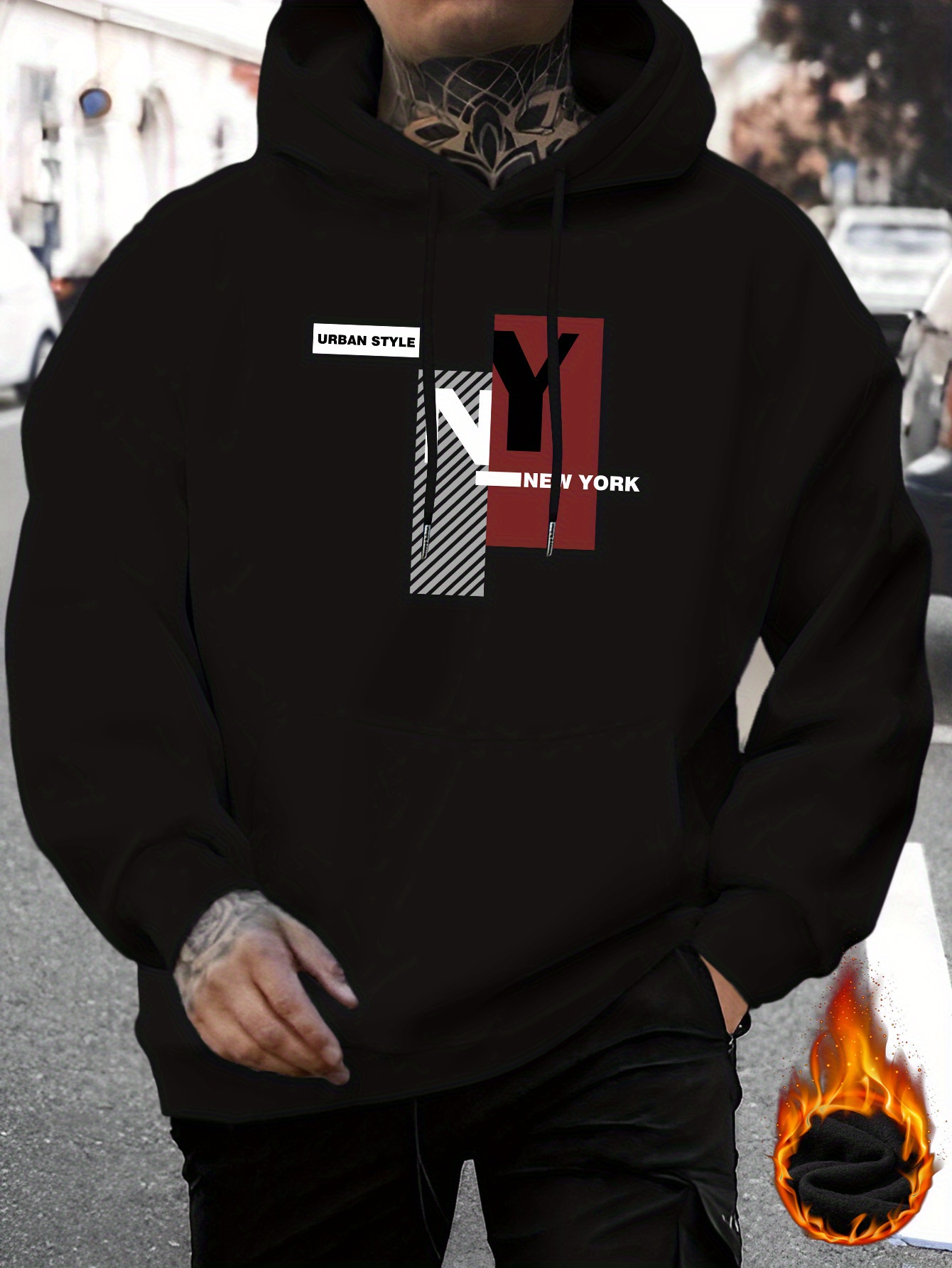 เสื้อสเวตเชิ้ตลำลองลายพิมพ์ NY - Street Fashion Nyc บทวิจารณ์และราคา