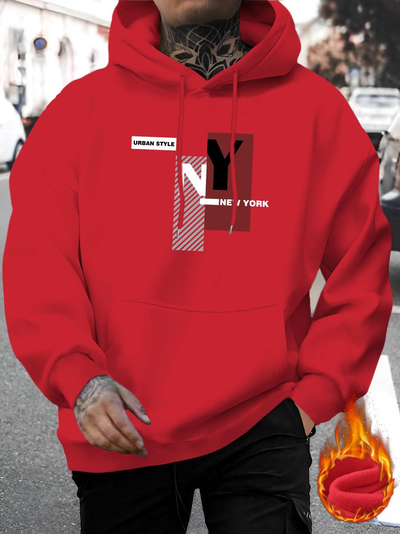 เสื้อสเวตเชิ้ตลำลองลายพิมพ์ NY - Street Fashion Nyc บทวิจารณ์และราคา