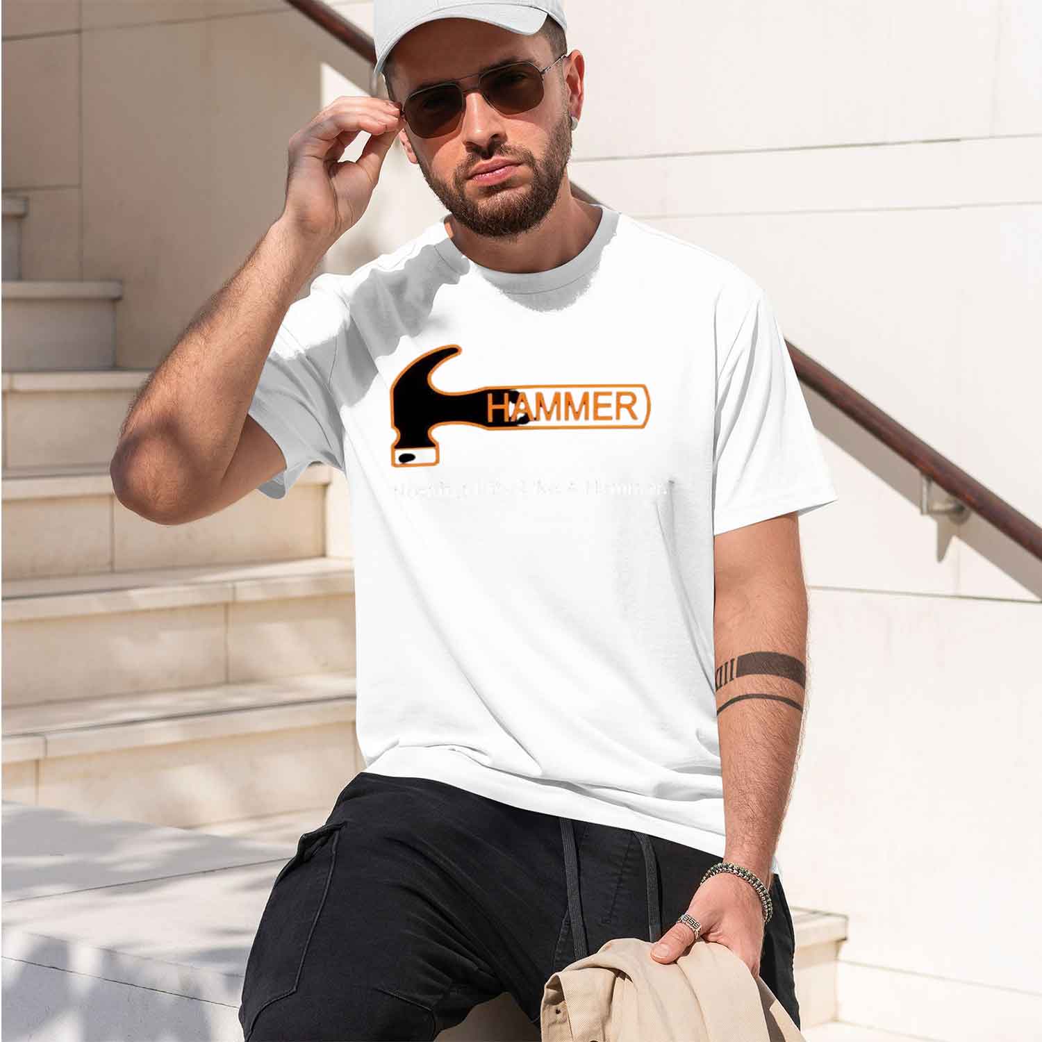 เสื้อยืด Hammer Bowling สีเทา  - Street Fashion Usa บทวิจารณ์และราคา