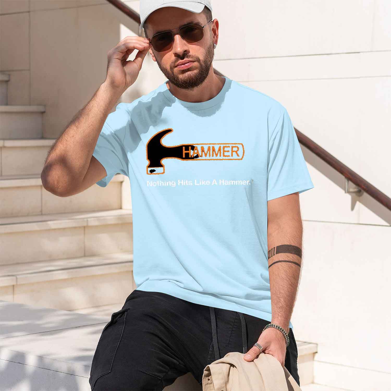เสื้อยืด Hammer Bowling สีเทา  - Street Fashion Usa บทวิจารณ์และราคา