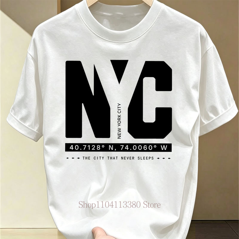 เสื้อยืดพิมพ์ลายกราฟิก Nyc สำห - Street Fashion Nyc บทวิจารณ์และราคา