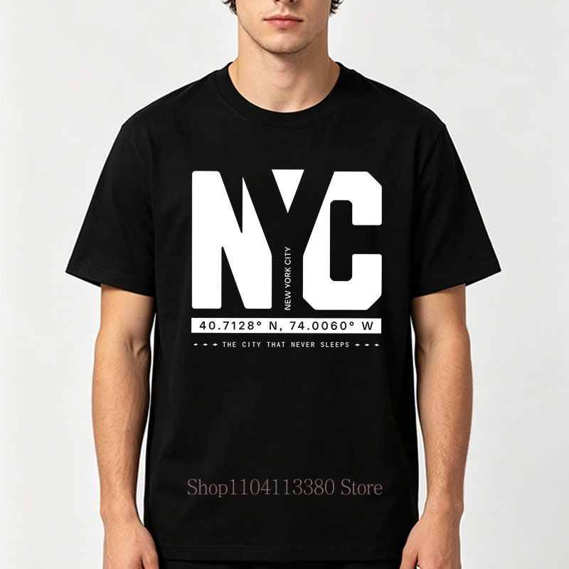 เสื้อยืดพิมพ์ลายกราฟิก Nyc สำห - Street Fashion Nyc บทวิจารณ์และราคา