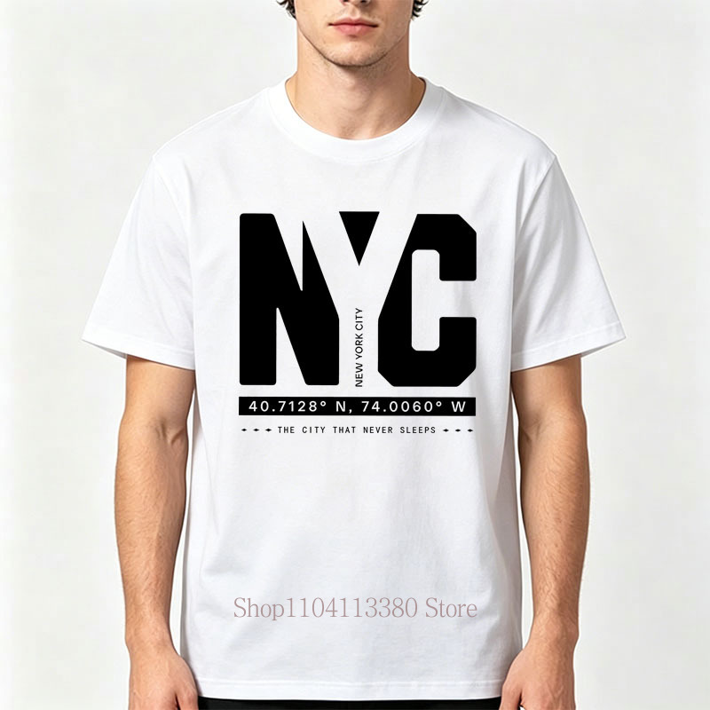 เสื้อยืดพิมพ์ลายกราฟิก Nyc สำห - Street Fashion Nyc บทวิจารณ์และราคา