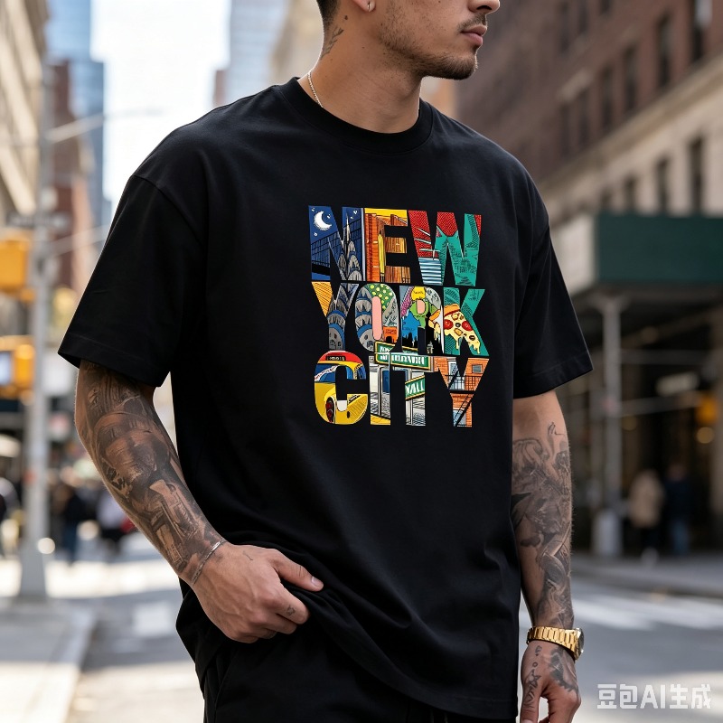 NEW YORK CITY เสื้อยืดกราฟิกสำ - Street Fashion Nyc บทวิจารณ์และราคา