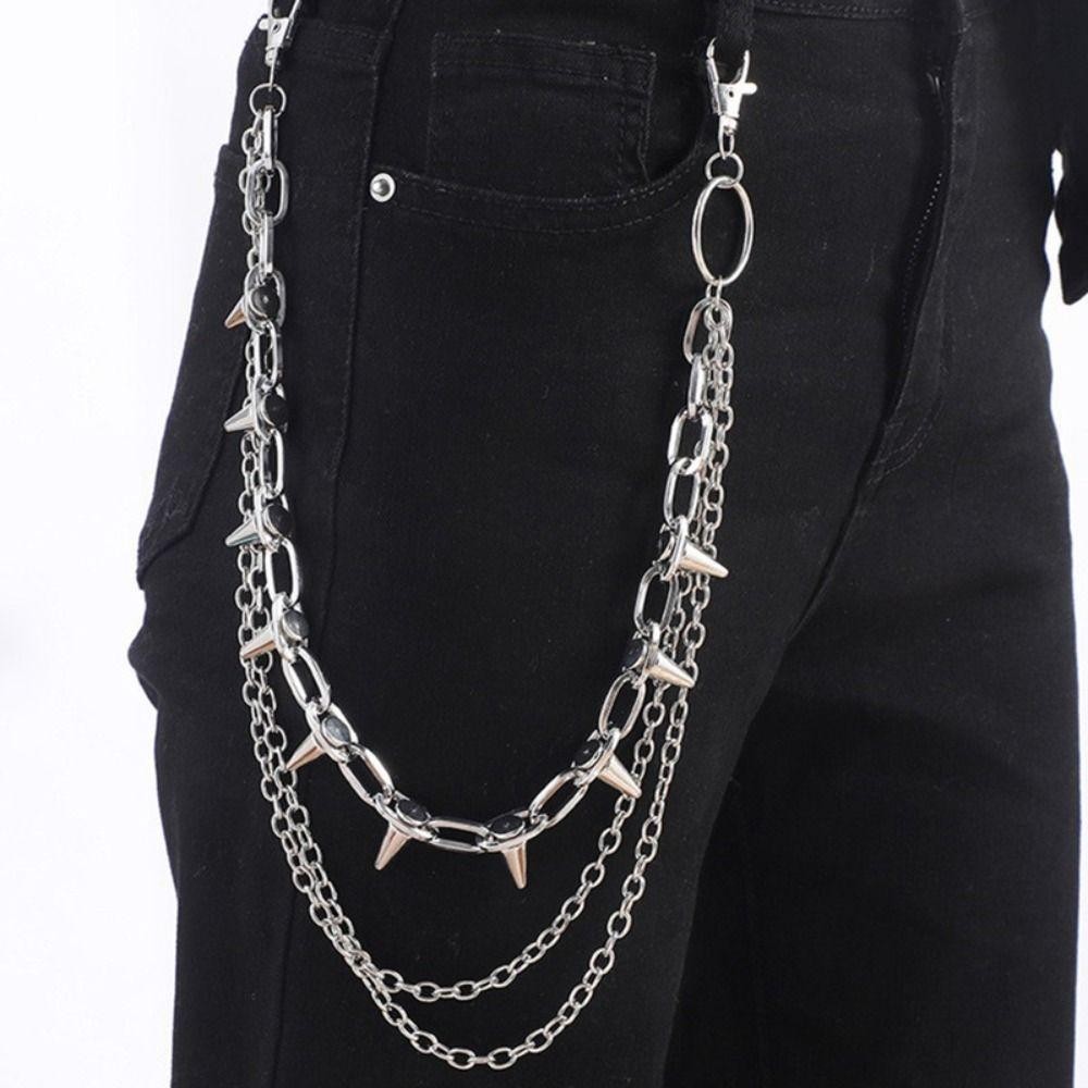 โซ่คาดเอวสไตล์ฮิปฮอป พังก์ร็อก - Street Fashion Jewelry บทวิจารณ์และราคา