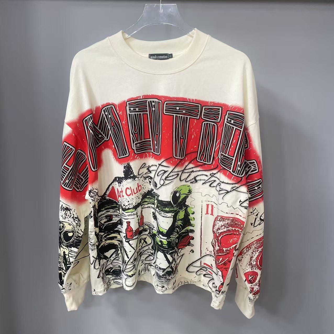 เสื้อยืดแขนยาวดีไซน์เนอร์คุณภา - Street Fashion Us บทวิจารณ์และราคา