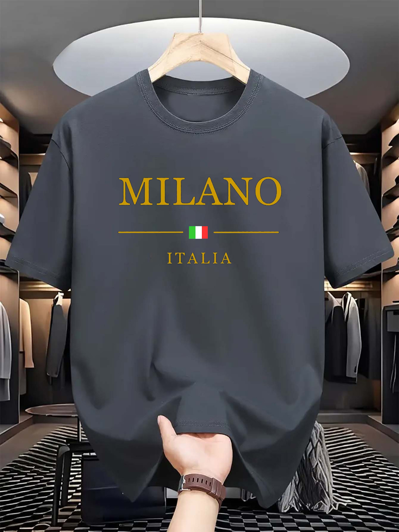 เสื้อยืดพิมพ์ลาย 3 มิติสำหรับฤ - Street Fashion In Milan บทวิจารณ์และราคา