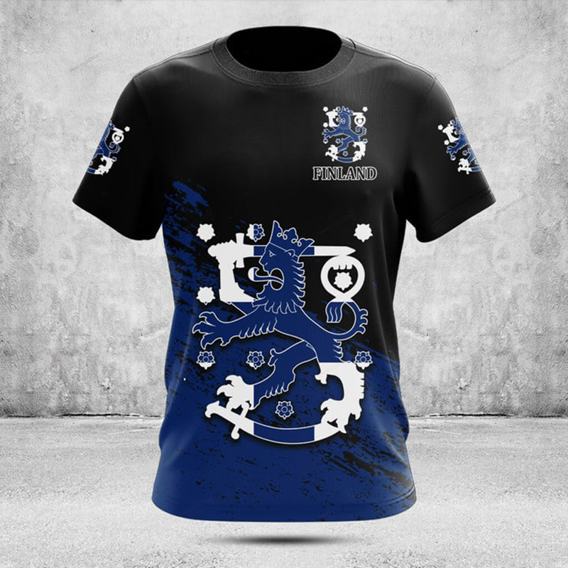เสื้อยืดกราฟิกธงชาติฟินแลนด์ลำ - Street Fashion Usa บทวิจารณ์และราคา