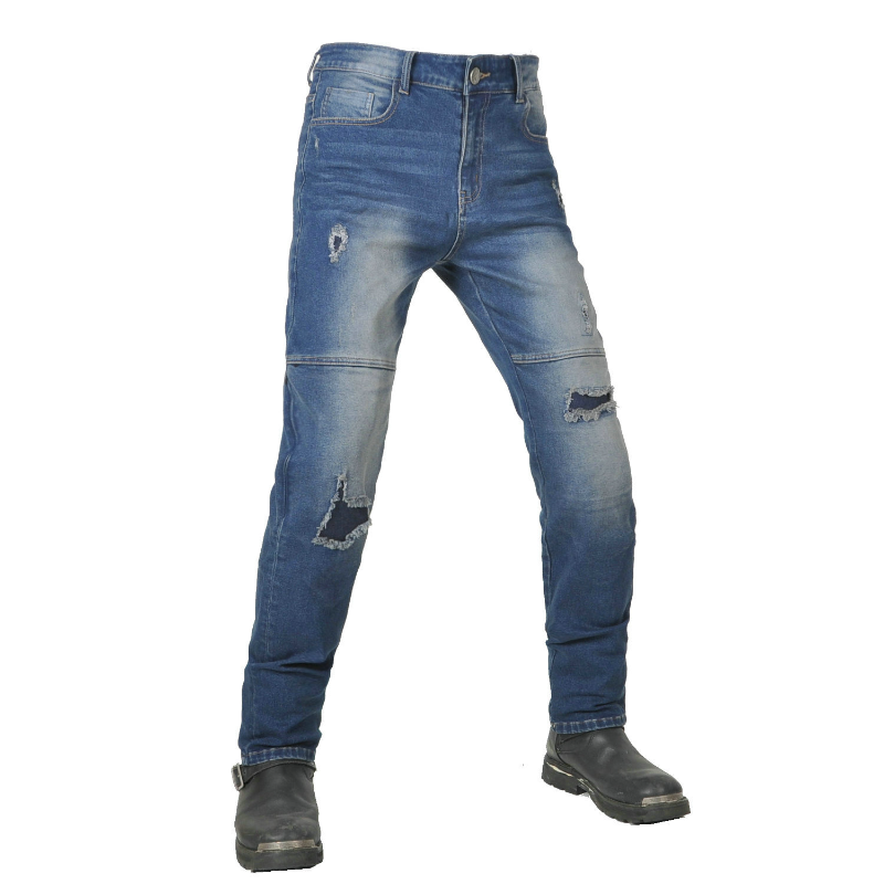 กางเกงยีนส์ขี่มอเตอร์ไซค์สำหรั - Distressed Jean Rip บทวิจารณ์และราคา