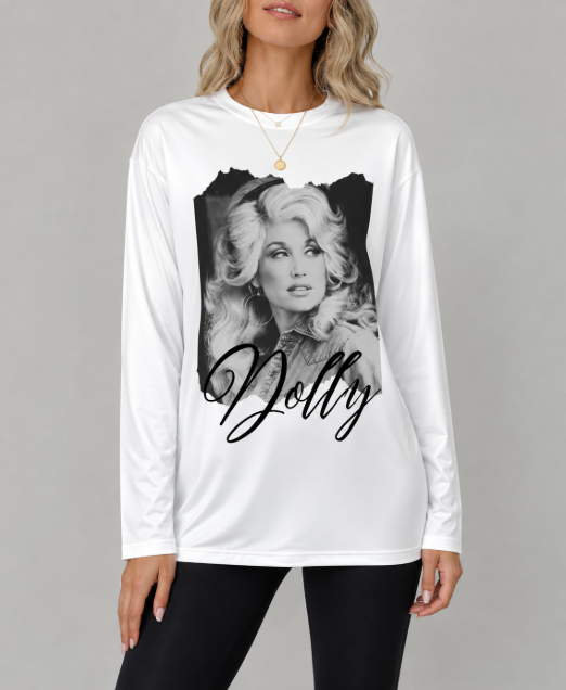 เสื้อยืดแขนยาวลายดอลลี่ พาร์ตั - Street Fashion Us บทวิจารณ์และราคา