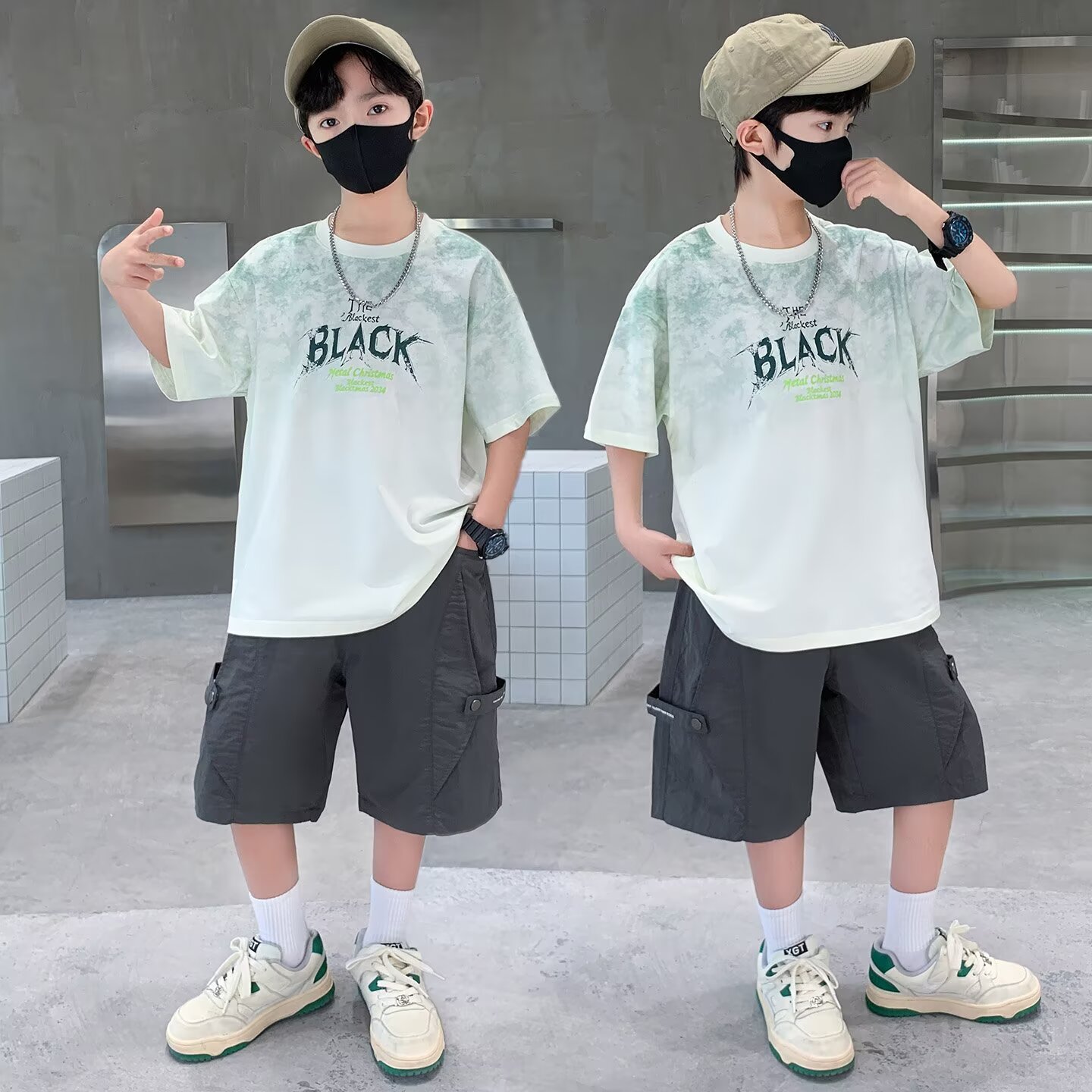 ชุดสูทเด็กผู้ชายฤดูร้อนใหม่ 12 - Street Fashion Japan 2025 บทวิจารณ์และราคา