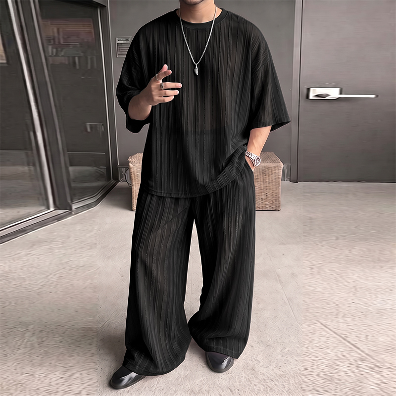ชุดเซ็ตผู้ชาย INCERUN เสื้อยืด - Street Fashion Clothes บทวิจารณ์และราคา