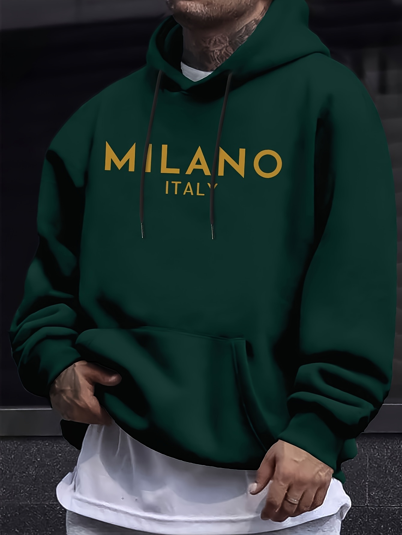 เสื้อฮู้ดดี้ Milan Letter สำหร - Street Fashion In Milan บทวิจารณ์และราคา