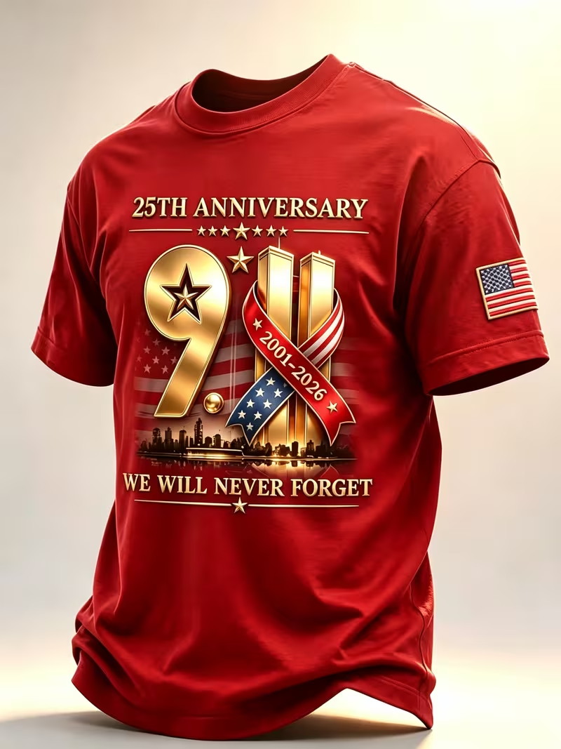 เสื้อยืดฉลองครบรอบ 25 ปี 911 ส - Street Fashion Usa บทวิจารณ์และราคา