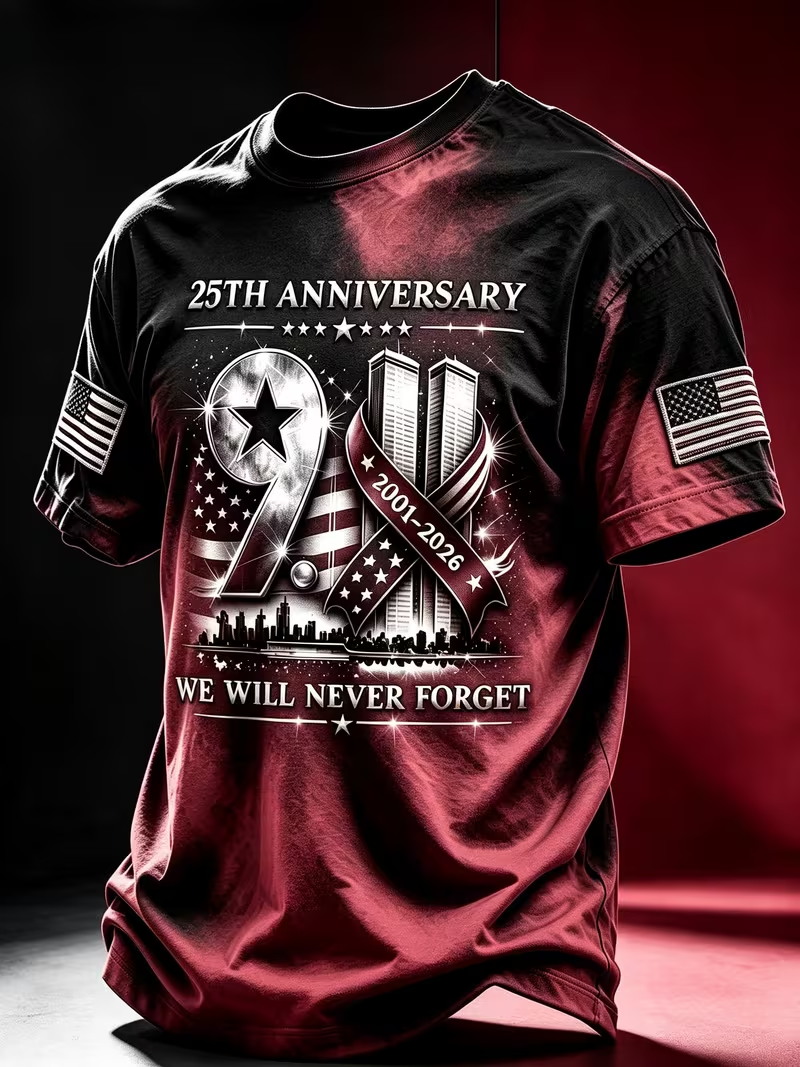 เสื้อยืดฉลองครบรอบ 25 ปี 911 ส - Street Fashion Usa บทวิจารณ์และราคา