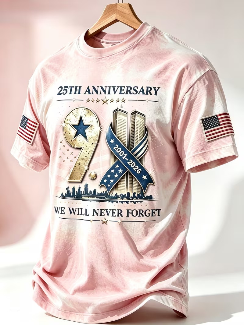 เสื้อยืดฉลองครบรอบ 25 ปี 911 ส - Street Fashion Usa บทวิจารณ์และราคา