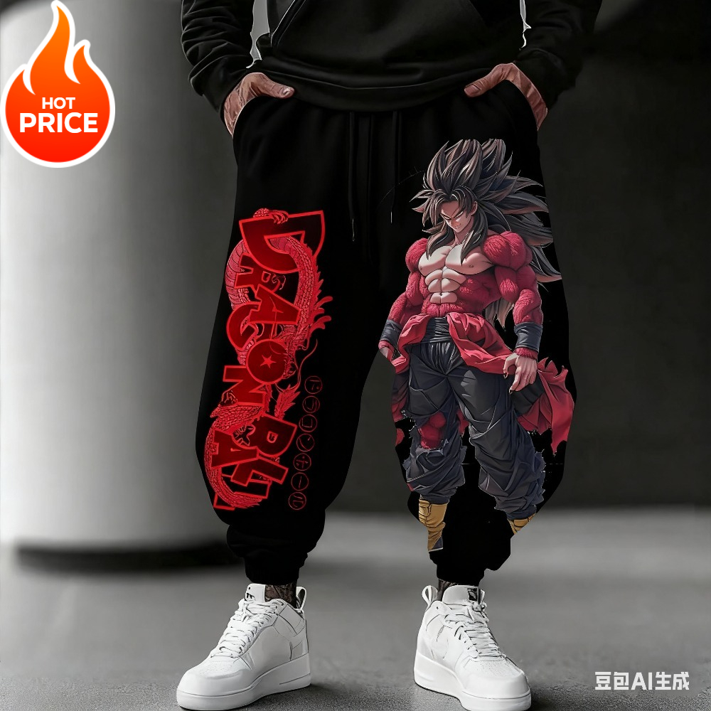 กางเกงวอร์มลายอนิเมะ ดราก้อนบอ - Street Fashion Japan 2025 บทวิจารณ์และราคา