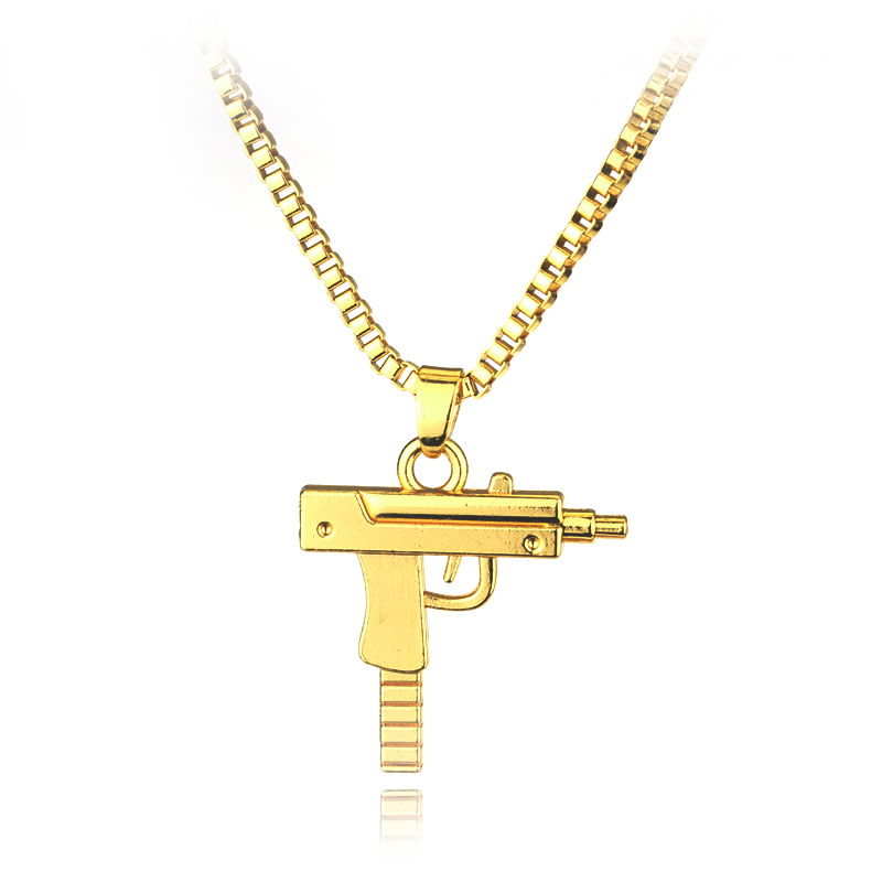 สร้อยคอจี้รูปปืน Uzi สุดเทรนดี - Street Fashion Jewelry บทวิจารณ์และราคา