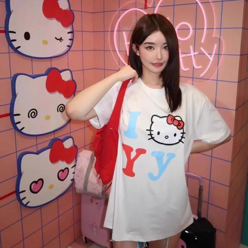 เสื้อยืดแขนสั้นซานริโอ ซัมเมอร - Street Fashion Us บทวิจารณ์และราคา