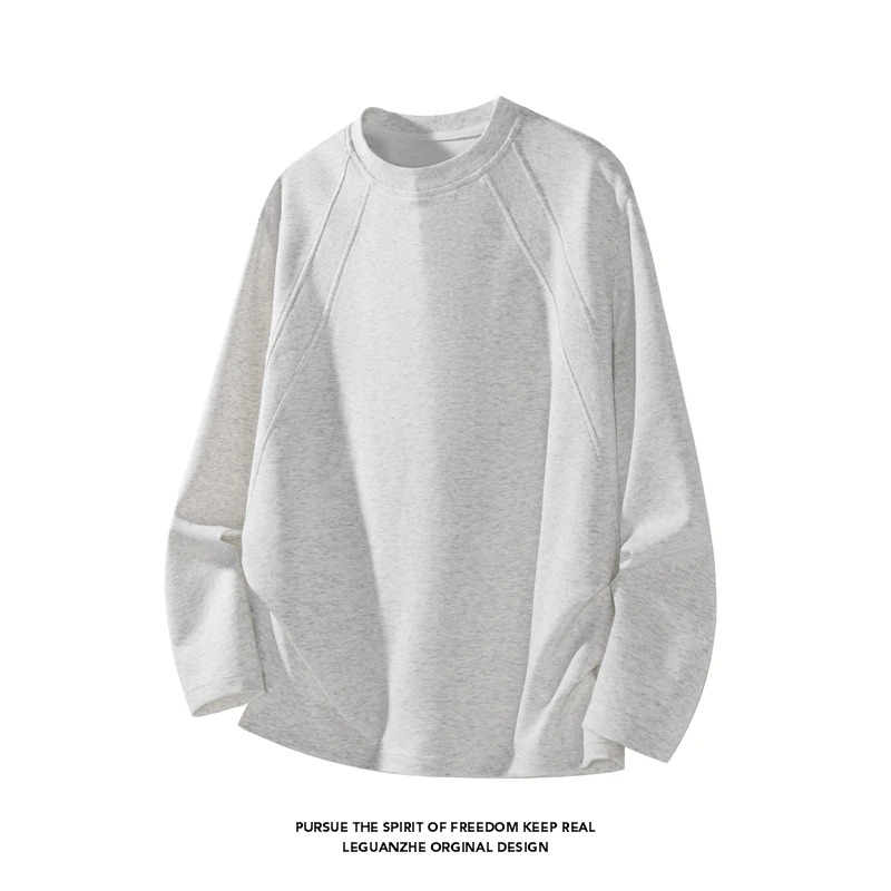 เสื้อยืดแขนยาวคอกลมทรงโอเวอร์ไ - Street Fashion China บทวิจารณ์และราคา