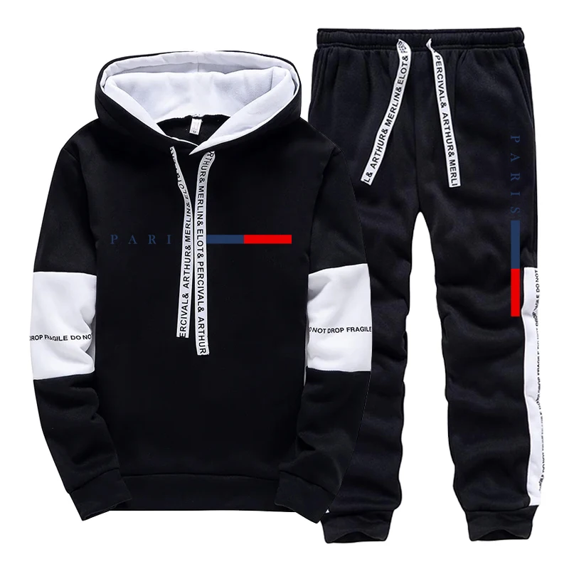 ชุดเซ็ตผู้ชาย/เสื้อฮู้ด/กางเกง - Street Fashion China บทวิจารณ์และราคา