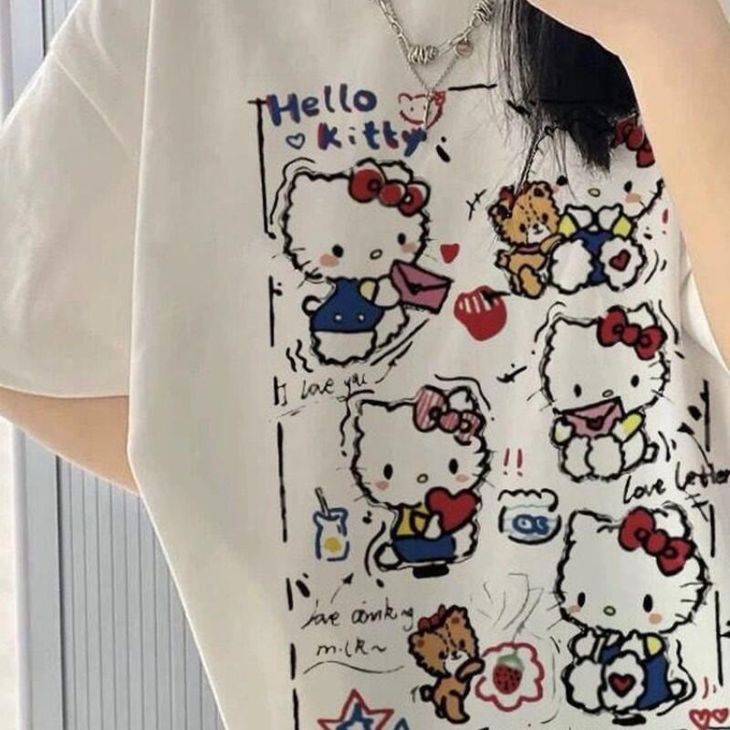 เสื้อยืดแขนสั้นลายกราฟฟิตี้เฮล - Street Fashion Us บทวิจารณ์และราคา