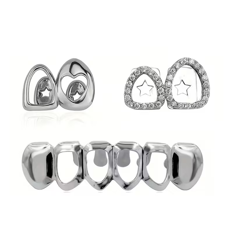 เครื่องประดับฟันแบบกลวงเงาวาวส - Street Fashion Jewelry บทวิจารณ์และราคา